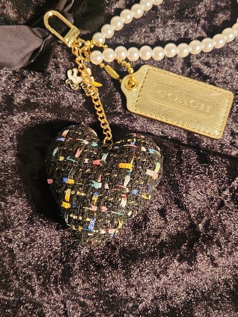 Coach Shimmering Gold Hang Tag